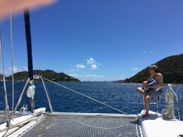 getting ready to cruise to an island bvi chartering