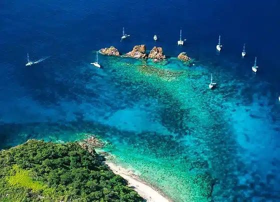 norman island and blackbeard charters with captain and crew in the BVI