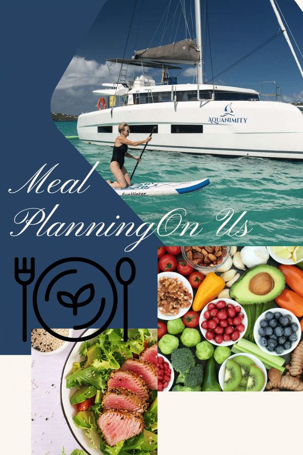 meal planning aboard crewed yacht charters bvi