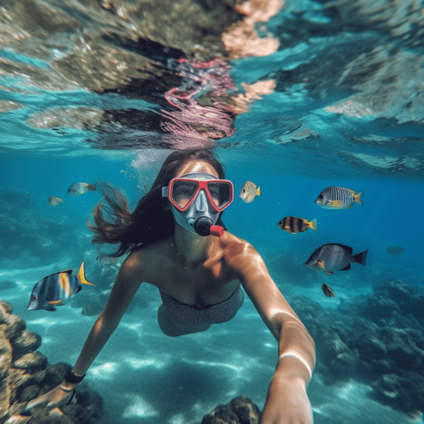 snorkeling in the BVI