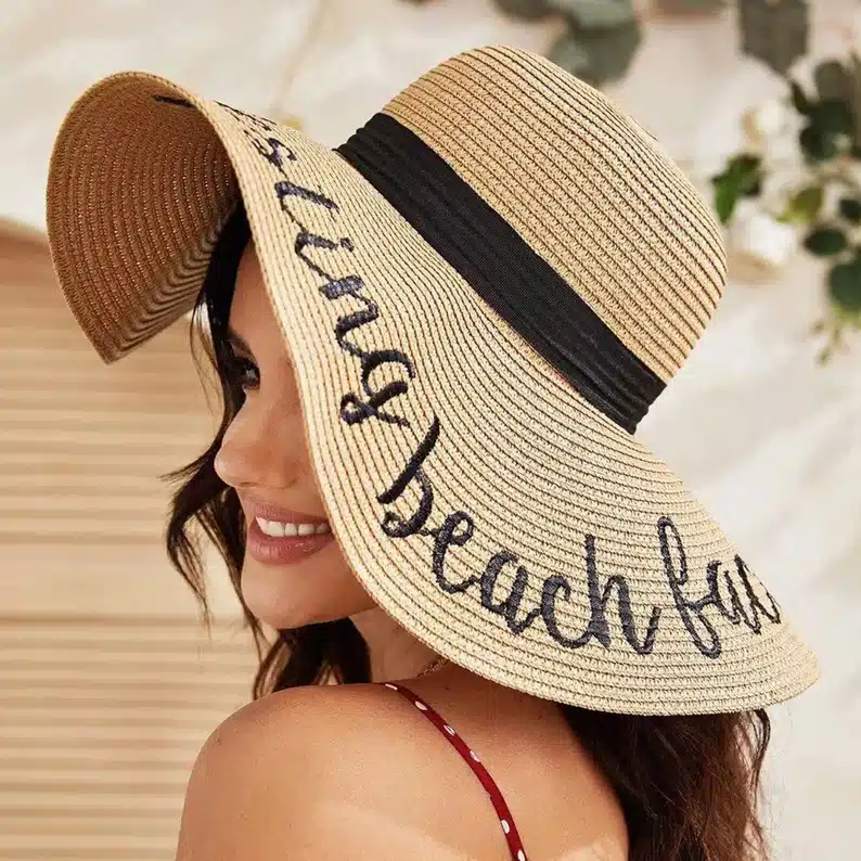 etsy beach hats, personalized for the beach yacht experience, aquanimity