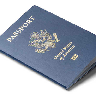 United States passport for travel to the British Virgin Islands and Caribbean yacht charters.