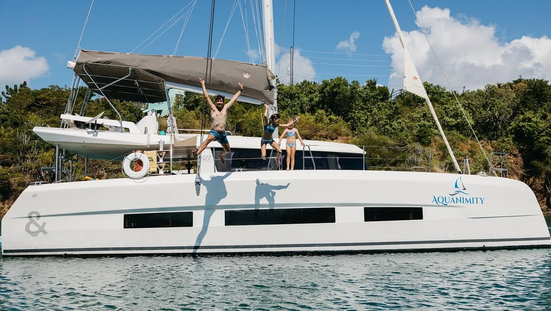aquanimity jump into virgin islands water